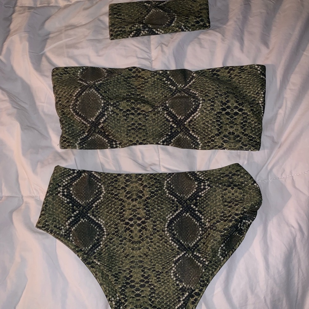 Snakeskin bathing suit